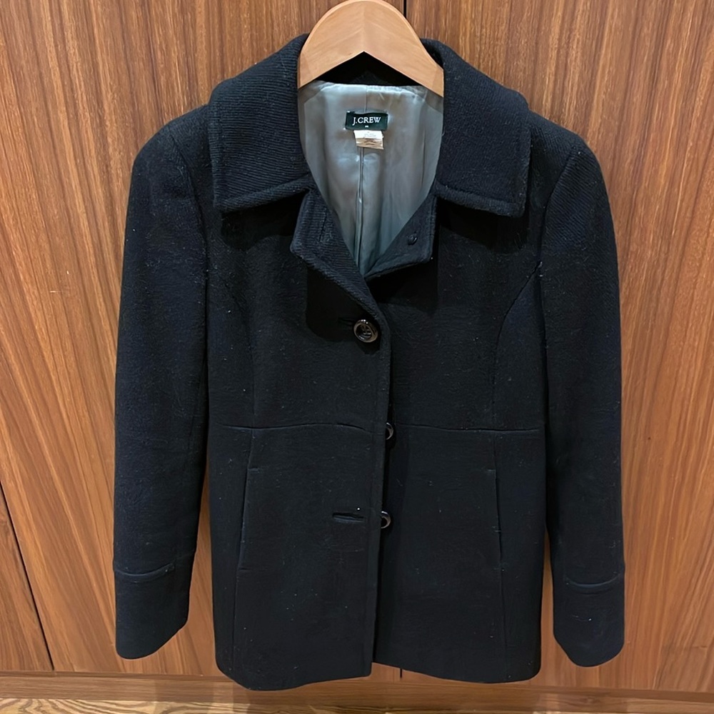 Black J Crew wool jacket